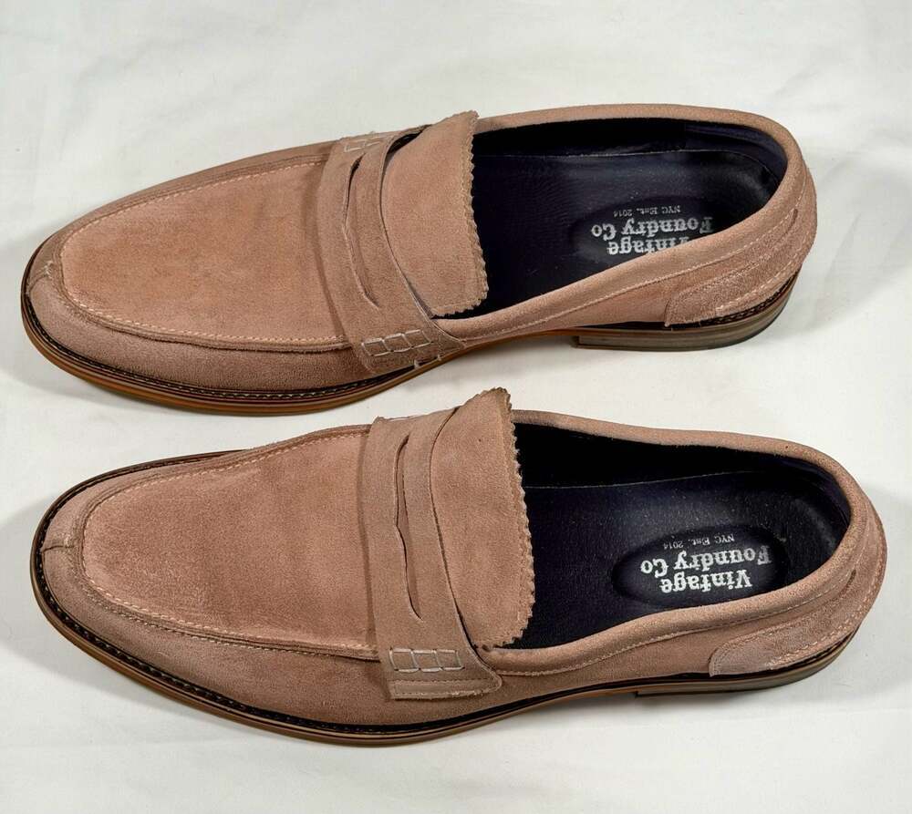 Vintage Foundry Co. Men's Rose Suede Penny Loafers size US 12 Style VF1166-SE - Picture 4 of 9